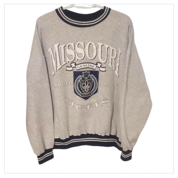 Dodger Other - Vintage Missouri Tigers Crewneck Sweatshirt | Rare Collegiate Varsity Pullover L